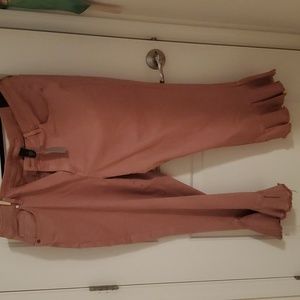 NWT LANE BRYANT ruffled bottom jeans crop size 22